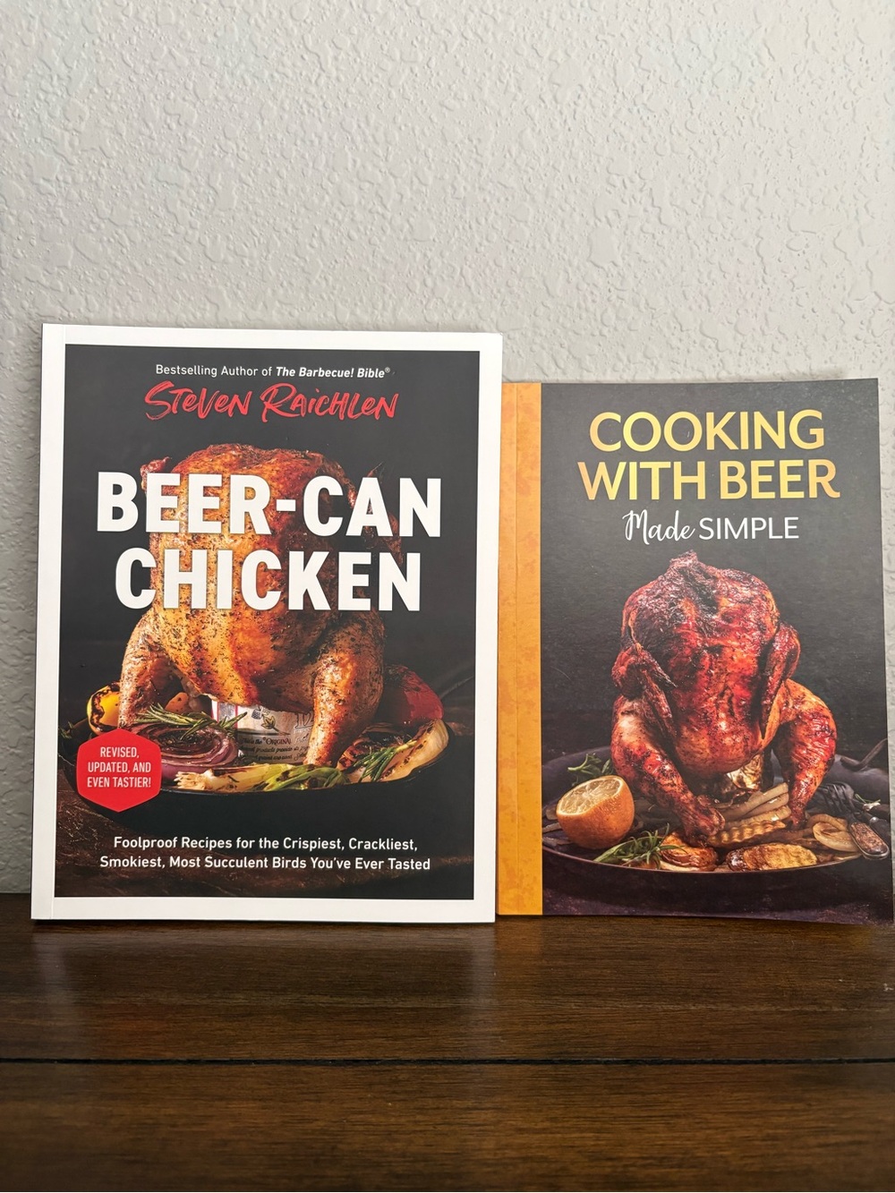 Set of cooking with beer cookbooks